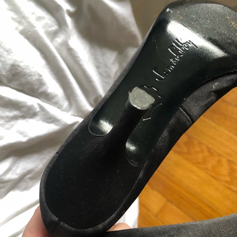 sam & libby open toe heels black - Picture 3 of 4